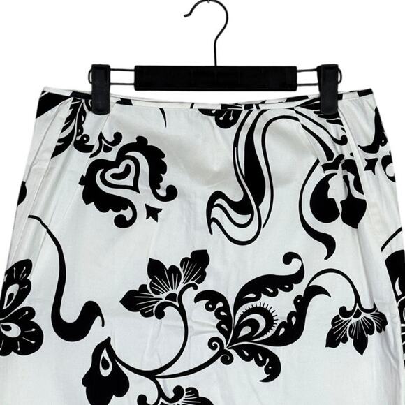 Tahari A Line Floral Whimsical Knee Length Pencil Skirt Zip Closure 10 Colorful - Picture 2 of 14